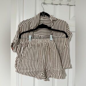 striped matching set